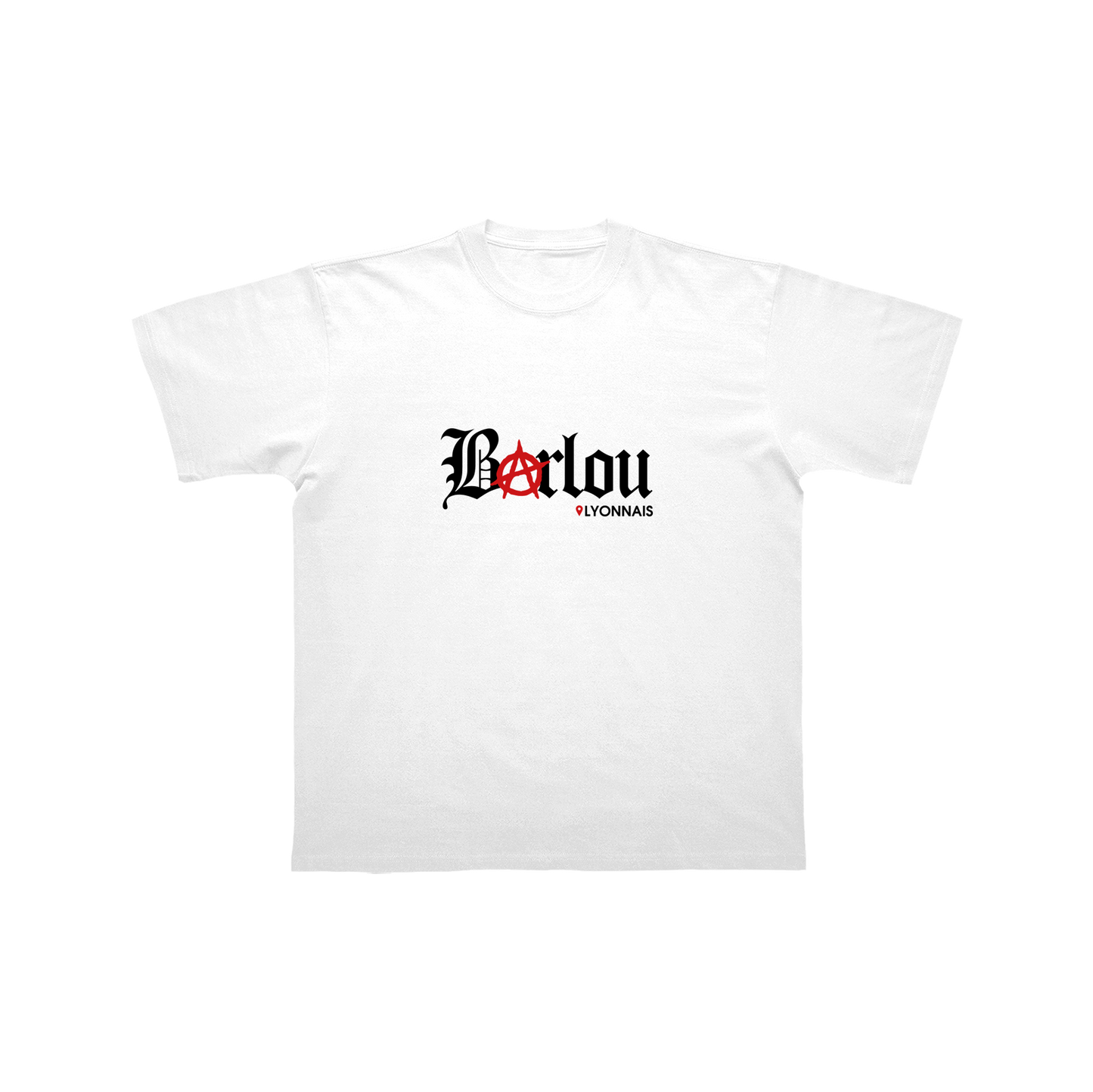 T-SHIRT MANCHES COURTES | "LYONNAIS" - Blanc