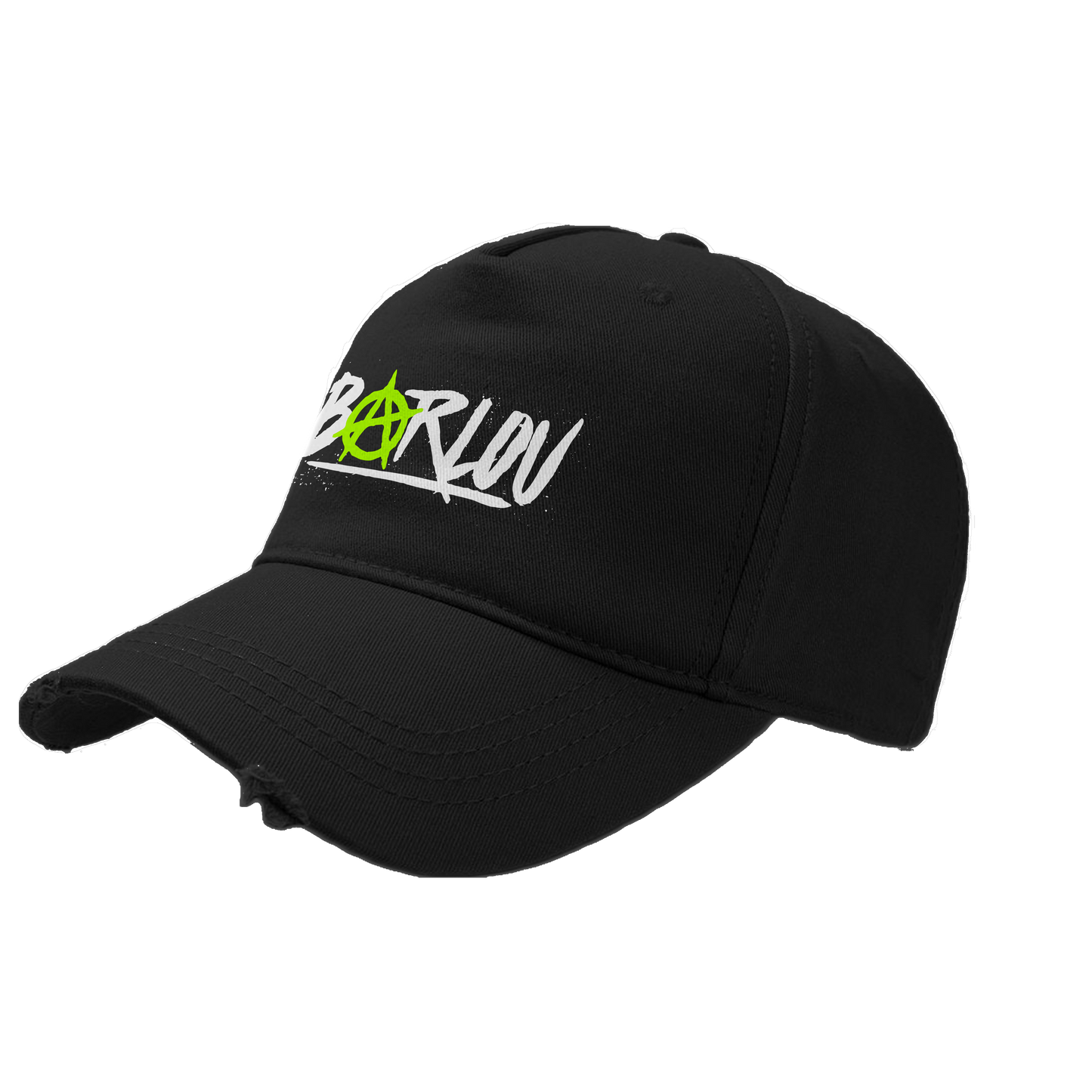 CASQUETTE BASEBALL | "BARLOU" - Noir/Jaune fluo
