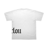 T-SHIRT MANCHES COURTES | "GOTHANARCH SIZE" - Blanc