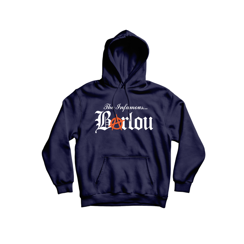 SWEAT-SHIRT CAPUCHE | "INFAMOUS" - BLEU MARINE