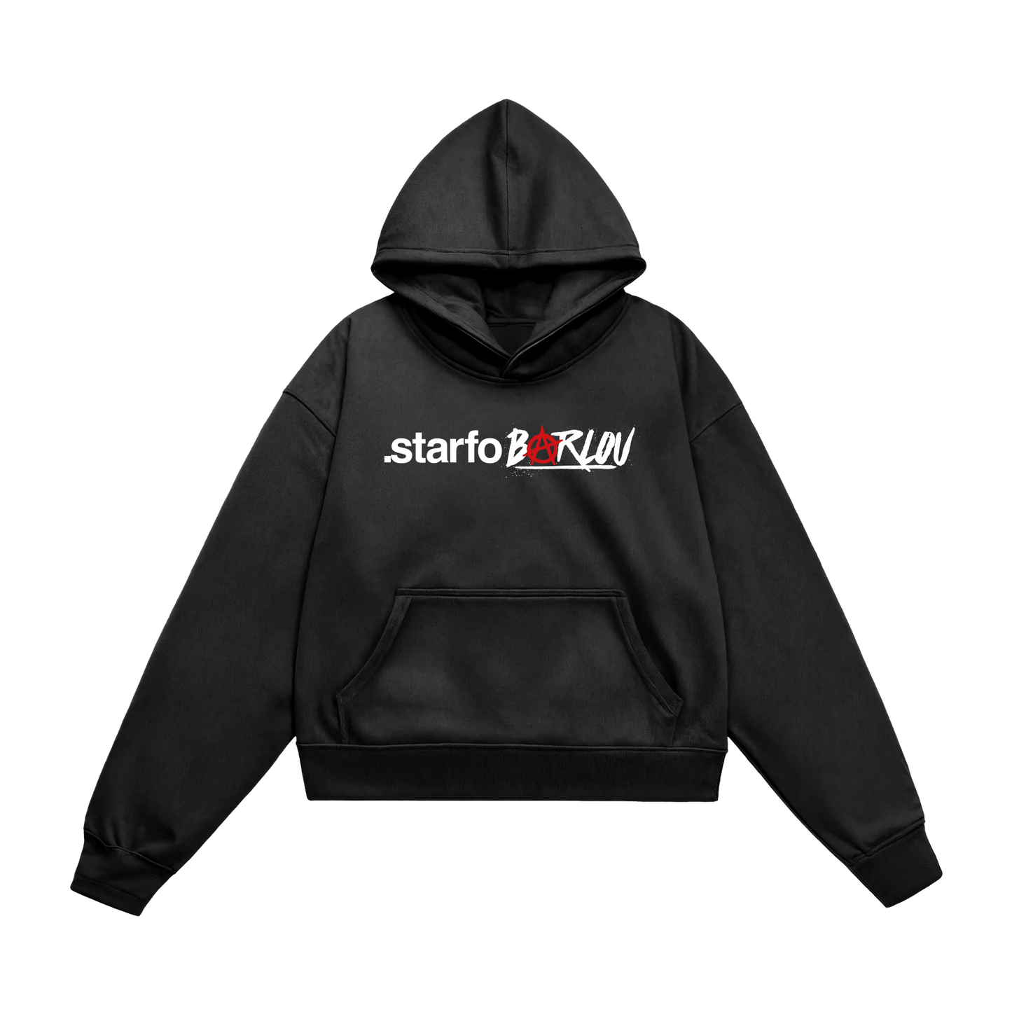 SWEAT-SHIRT CAPUCHE | "STARFO" - NOIR