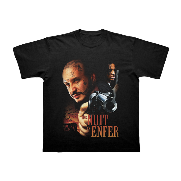 T-SHIRT MANCHES COURTES | "ENFER" - Noir