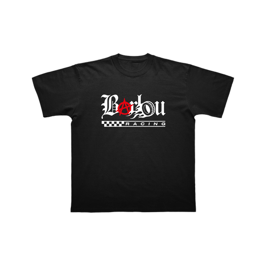 T-SHIRT MANCHES COURTES | "BARLOU RACING" - NOIR