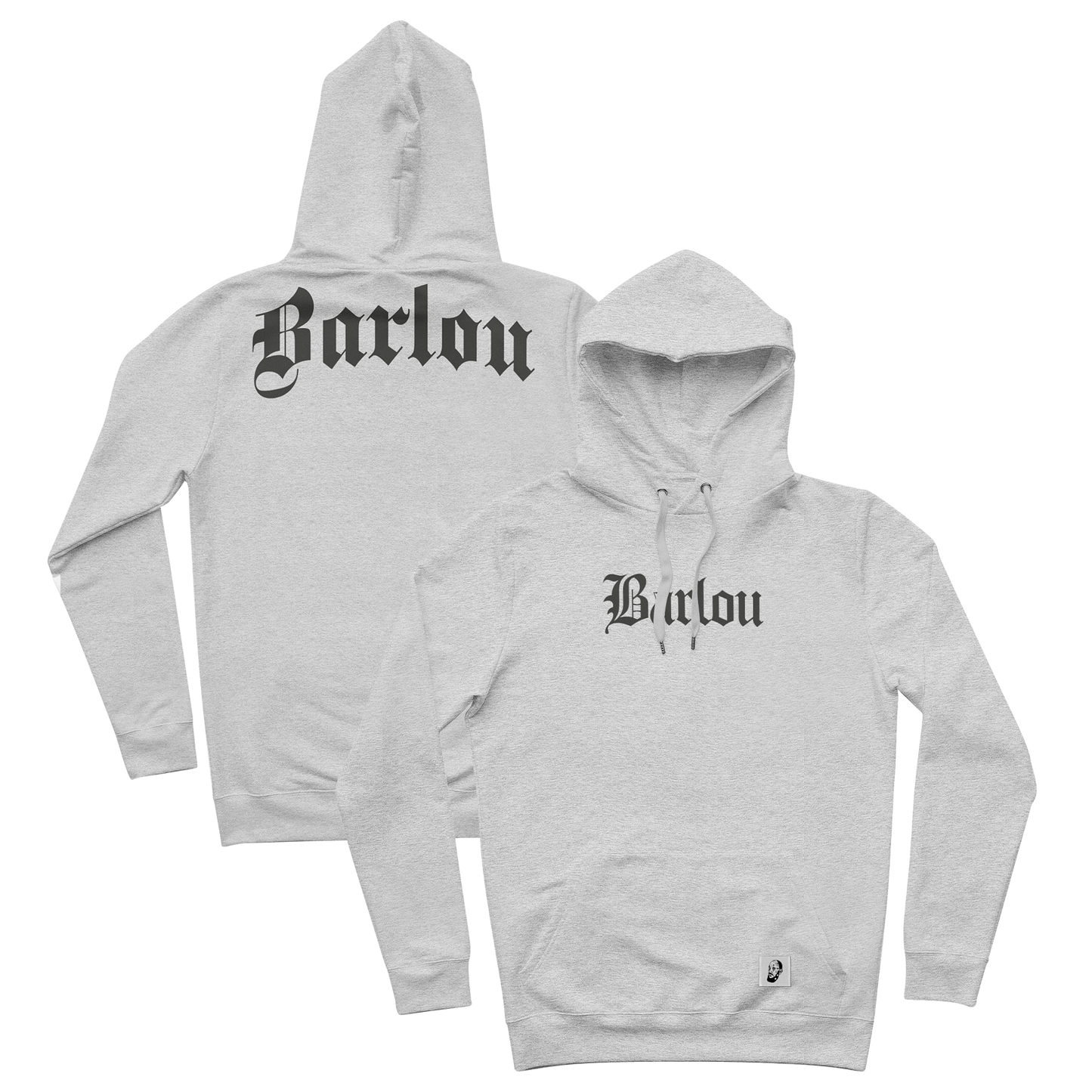 SWEAT-SHIRT CAPUCHE | "BARLOU TRANSFORMATION" - Gris Chiné