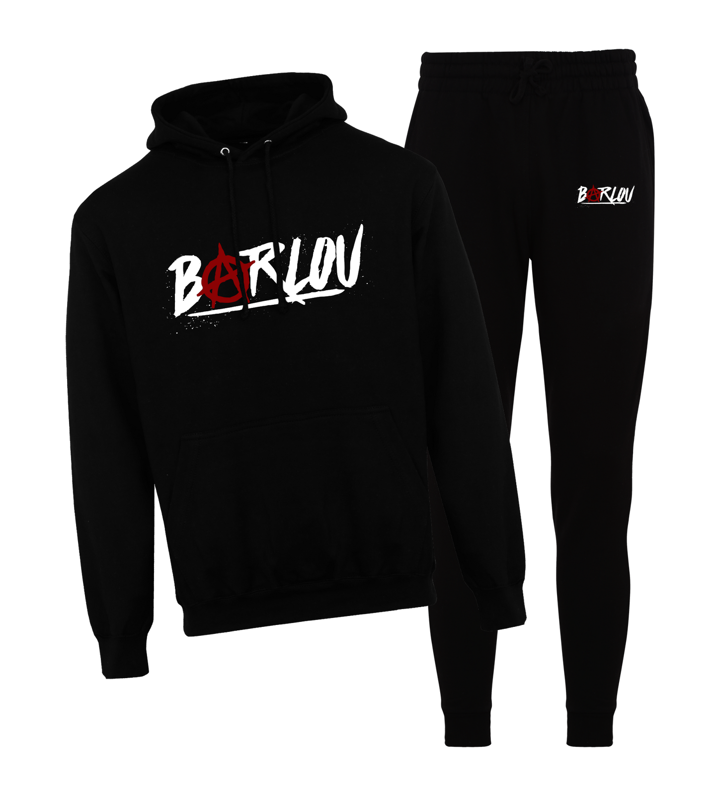 ENSEMBLE CAPUCHE | "BARLOU" - Noir/Blanc