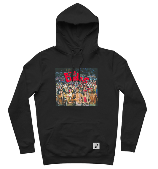 SWEAT-SHIRT CAPUCHE | "WARRIORS" - Noir