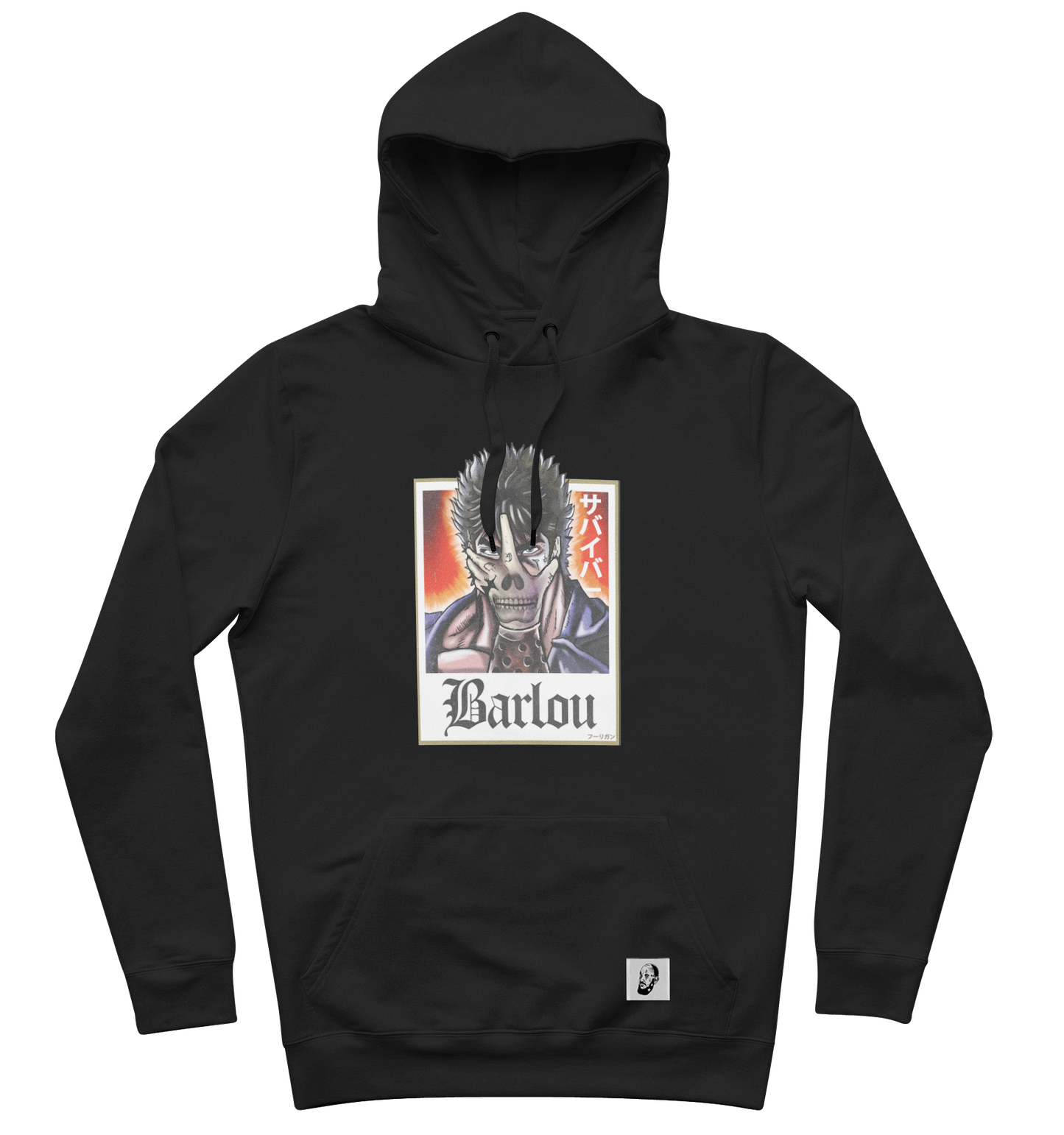 SWEAT-SHIRT CAPUCHE | "KEN" - Noir