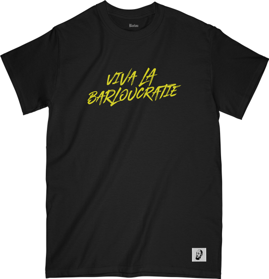 T-SHIRT MANCHES COURTES "VLB" - Noir/Jaune