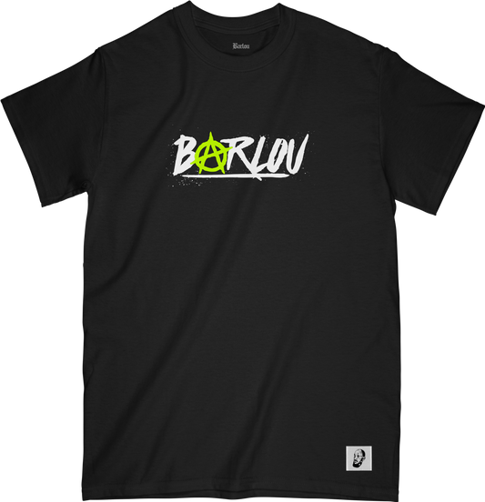 T-SHIRT MANCHES COURTES "BARLOU" - Noir/Jaune Fluo